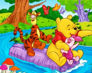 Colorir Winnie the Pooh e Amigos