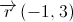 \overrightarrow r \left( { - 1,3} \right)