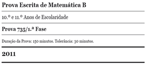 matematica b 735 2011 1 fase