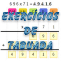 TABUADA PARA IMPRIMIR → Multiplicação, Divisão, Adição, Subtração