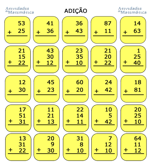 Atividades de Matematica Para Imprimir